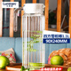樂(lè )美雅玻璃冷水壺水杯耐熱大容量鴨嘴壺家用水壺套裝 四方條子雪柜樽1.1L