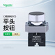 施耐德電氣22mm金屬按鈕開關(guān)自復(fù)位平鈕XB2BA21C 輔助觸點(diǎn)1常開黑色平頭