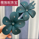 薇施妮（WEISHINI）感鴨嘴夾發(fā)飾網(wǎng)紅氣質(zhì)發(fā)卡后腦勺抓夾發(fā)夾女復(fù)古盤發(fā)夾子頭飾 A308-3花朵鑲鉆夾綠色A04-303