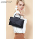 ANDSEEYOU品牌 女士手拿包 時(shí)尚軟皮手拿包女大容量百搭手提包真皮單肩女包 黑色