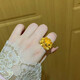 瑞諾黃金富貴牡丹花戒指女999足金花朵戒子食指環(huán)端午節(jié)禮物送女友 黃金牡丹花戒指16-17號/金重約3.55克