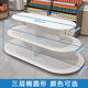 圓形中島展示柜超市促銷臺(tái)鞋子展示架文具貨架展示臺(tái)母嬰店堆頭柜 橢圓 長(zhǎng)120*100*80高85cm三層