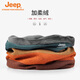 Jeep圍脖女脖套秋冬防風(fēng)騎行戶(hù)外套頭兩用多功能保暖時(shí)尚格子圍巾男 橘紅條紋（加絨） 均碼