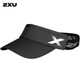 2XU 運動空頂帽 無頂男女時尚百搭鴨舌帽夏天戶外跑步遮陽防曬網(wǎng)球帽 黑色