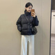 GARNUO黑色短款羽絨服女小個(gè)子2025年新款冬季韓版白鴨絨加厚面包服外套 黑色 S【80-100斤】