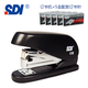 手牌（SDI） 雙排省力型訂書(shū)機迷你10號平針訂書(shū)器學(xué)生辦公用1176M黑色+5盒訂書(shū)針