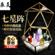 親美 天然水晶柱原石 七星陣擺件禮物黑曜石粉晶紫水晶礦石標(biāo)本佳物 水晶宮殿款推薦