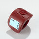 藏村 智能計數器夜光電子數顯 手動(dòng)迷你戒指型多款充電靜音按鍵記數器 吉祥紅-充電款