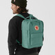 FJALLRAVEN北極狐雙肩包kanken laptop多容量筆記本電腦包學生書包背包 664霜綠色 20L【可裝15.6/17.3英寸電腦】
