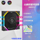 叢林豹星河120 ARGB機箱風(fēng)扇12CM散熱風(fēng)扇神光同步5V3針棱鏡PWM 4pin溫控扇葉無(wú)光水冷排散熱器風(fēng)扇星河【黑色反葉】