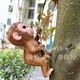 兔子擺件戶(hù)外花園裝飾庭院造景布置陽(yáng)臺動(dòng)物創(chuàng  )意攀爬壁掛吊件掛件 【庭外攀登】猴子