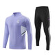 銳特斯丁兒童足球訓練服長(cháng)袖套裝定制秋冬季內馬爾C羅足球服運動(dòng)外套男女 2235#皇家馬德里-紫色【有兒童】 S碼140-150CM 32.5-37.5kg