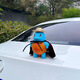 可愛(ài)杰尼龜汽車(chē)尾部掛件裝飾車(chē)載擺件車(chē)頂公仔摩托車(chē)電動(dòng)車(chē)玩偶外 杰尼龜車(chē)頂【披風(fēng)+草帽】