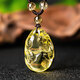 黛螺天然黃水晶葫蘆貔貅項鏈本命年吊墜貔貅飾品本命年禮物 精致繩款