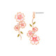 osewaya耳釘日系櫻花耳環(huán)小清新粉色花朵耳飾無(wú)耳洞耳夾 玫瑰金耳釘