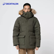 迪卡儂（DECATHLON）羽絨服男女同款秋冬中長款青年派克大衣極地徒步加厚帥氣潮流外套 卡其色 M