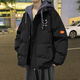 VUUG男士棉衣冬季外套假兩件冬天防寒服男裝加厚棉襖2024新款羽絨棉服 黑色 M （建議90-100斤）
