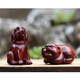 小葉紫檀十二生肖手把件實(shí)木雕刻工藝品家居裝飾送禮動物創(chuàng)意擺件 小葉紫檀【戌狗】手把件 約6厘米