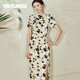 ROEYSHOUSE羅衣新中式中國風(fēng)旗袍連衣裙女夏裝新款設計感修身中長(cháng)裙08621 花色 M