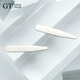 GT紳誠 男士襯衫領(lǐng)撐 不銹鋼襯衣領(lǐng)撐片 領(lǐng)尖撐襯衣領(lǐng)插片插竹金屬活領(lǐng)撐瓶裝 拉絲銀 不反光63.5*9mm