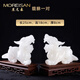 MOREISAN貔貅擺件擺件一對(duì)天然玉石擺放客廳辦公室玄關(guān)送朋友送長(zhǎng)輩喬遷新居禮物 貔貅長(zhǎng)25CM一對(duì)+底座禮盒
