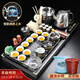 兿凡臻品紫砂功夫茶具套裝全自動(dòng)實(shí)木茶盤一體式家用陶瓷茶壺蓋碗茶杯整套 瓷石馬盤+古韻唐詩(shī)茶具套裝 1件