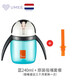 UMEE荷蘭umee學(xué)飲杯嬰兒寶寶重力球兒童水杯兩用防漏耐摔umee企鵝杯 藍(lán)色240ml+橙色吸嘴