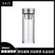 TAIC太可雙層玻璃水杯純鈦茶漏創(chuàng)意隔熱防燙大容量杯子泡茶父親節(jié)禮物 莫奈·皓月銀350ml