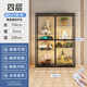 川啟手辦樂高展示柜家用防塵玻璃柜玩具模型陳列柜簡約收納展示架帶燈 【防爆門】158*55*200cm-含燈