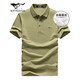 七匹狼短袖T恤男夏季速干桑蠶絲Polo打底男士涼感7A抗菌翻領(lǐng)短T男裝上衣 205草綠色-桑蠶絲涼感速干 XL 175/92A
