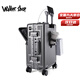 Walker Shop行李箱2025新款前開(kāi)蓋登機拉桿箱結實(shí)耐用多功能旅行箱 槍色 【前開(kāi)蓋+杯架+剎車(chē)輪】 20英寸 【現貨直發(fā)/登機箱】
