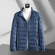 束號特大碼羽絨服加肥加大碼肥佬男士輕薄短款胖子特大號輕便保暖外套 暗綠 6XL 建議220-240斤