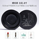天然原石硯臺帶蓋硯墨碟蝶墨盤(pán)墨盒墨條小學(xué)生初學(xué)者學(xué)生毛筆書(shū)法專(zhuān)用文房四寶筆墨紙硯入門(mén)套裝 螺紋硯：蘭花（4寸）