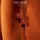 LOLA ROSE羅拉玫瑰ivy常春藤系列葉片耳釘女耳環(huán)耳飾輕奢生日禮物女生 紅玉髓耳飾-LR60037