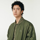 LACOSTE【王一博同款】法國鱷魚(yú)男裝簡(jiǎn)約休閑寬松棉服外套|BH7142 BMY/卡其綠 L 50 /175