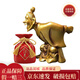 酒鬼酒鬼金色藍(lán)色老頭背酒擺件52度加一瓶100ml單瓶收藏小酒版 100mL 1瓶 紅壇+擺件金老頭