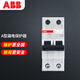 ABB斷路器 A型 1P63A漏電保護(hù)器空氣開關(guān)帶漏保 GSH201 A-C63/0.03