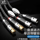 ATAUDIO發(fā)燒級平衡線(xiàn)HiFi單晶銅鍍銀雙卡儂XLR線(xiàn)調音臺麥克風(fēng)平衡信號線(xiàn) 平衡線(xiàn)一對 1米