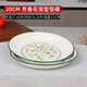 華科加厚搪瓷飯碟經(jīng)典懷舊搪瓷深型盤子家用菜盤子圓形盤果盤飯盤湯盤 20CM 芳香圓花深型飯碟 2個