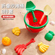 鑫思特（XST）兒童沙灘玩具寶寶可折疊桶1歲挖沙工具鏟子玩水桶便攜式8生日禮物