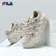 FILA 斐樂官方籃球鞋運動鞋潮流休閑鞋女鞋 燕麥色/黃水泥-OC 36