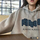 嬌茹妮 國潮ins連帽衛衣女oversize秋冬韓版寬松女學(xué)生原宿風(fēng)上衣外套潮 灰色字母P（加絨款高品質(zhì)棉） L（95—125斤）
