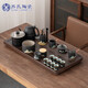 蘇氏陶瓷（SUSHI CERAMICS）茶具套裝自動(dòng)燒水壺云海茶盤(pán)茶臺配整套釉畫(huà)彩千里江山國家補貼