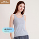 小護士（CHERISH LIFE）背心女新疆棉基礎打底吊帶外穿內衣夏季薄款休閑打底衫JMB004 麻灰 XL (175)
