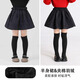moonkids女童半身裙秋冬兒童冬季夾棉羽絨短裙2025新款大童冬裝加厚蓬蓬裙 兩條裝【4533黑色+4390黑色】 120 cm