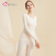 都市麗人女士保暖內衣套裝無(wú)痕隨意裁輕盈薄暖高彈百搭打底衣2W31B3