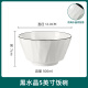 千年恋木黑水晶陶瓷5英寸饭碗中式白碗家用防烫面碗汤碗可微波 TCW0007