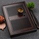 從簡(jiǎn)天然竹制茶盤(pán)儲水式茶盤(pán)輕奢家用新款高檔干泡蓄水盤(pán)一人用茶托盤(pán) 品韻茶盤(pán)-大號碳竹色40*28*5.5cm