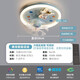 蒙虎男孩臥室吸頂風(fēng)扇燈360度搖頭變頻電機全光譜護眼LED宇航員電風(fēng)扇 9172風(fēng)扇燈 離線(xiàn)語(yǔ)音，無(wú)需設備