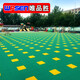 唯品勝（wpsn）幼兒園懸浮地板室外專(zhuān)用輪滑拼裝地板籃球場(chǎng)防滑懸浮地墊 四方圓彈墊/平【高彈緩沖好】